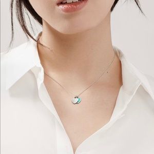 Return to Tiffany Mini Double Heart Tag Pendant